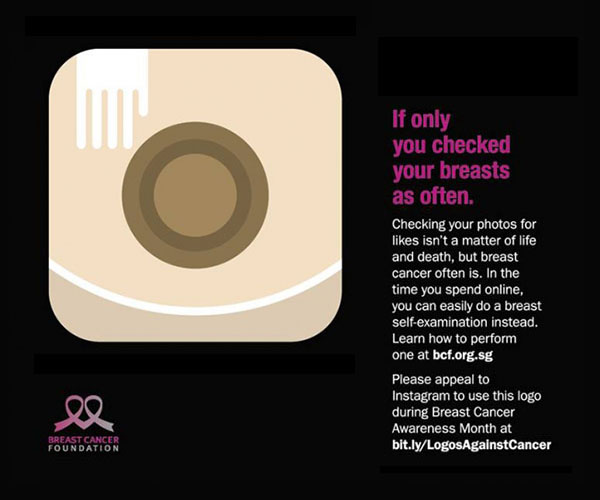 Instagram Logo for Breast Cancer Awareness