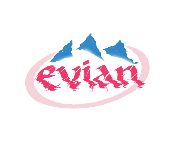 Evian Logo Lettering by Sara Marshall