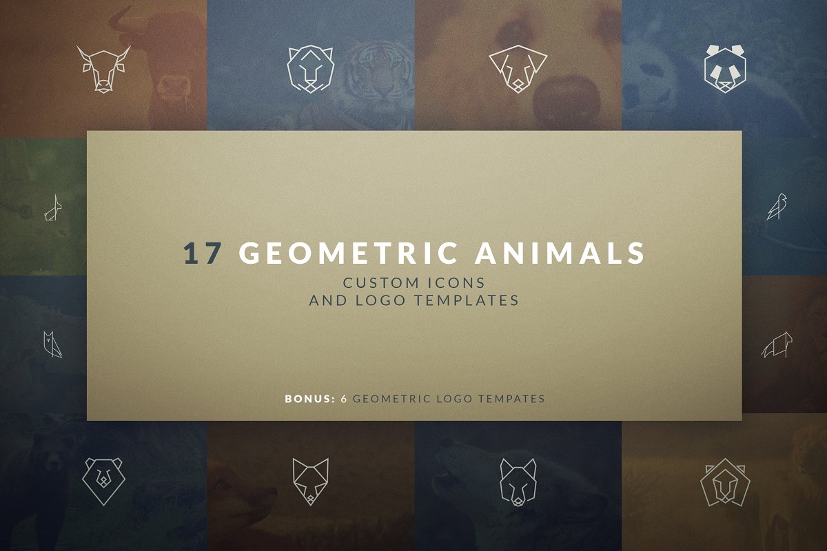 17 Geometric Animal Icons And Logos